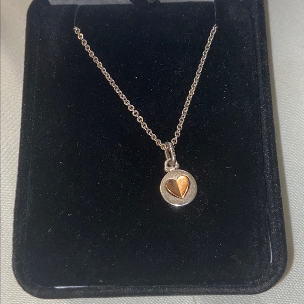 Kay jewelers rose gold heart necklace
